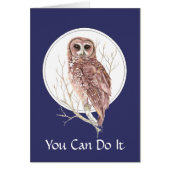 One Day at a Time Owl, Bird, Nature, Wildlife (Front)