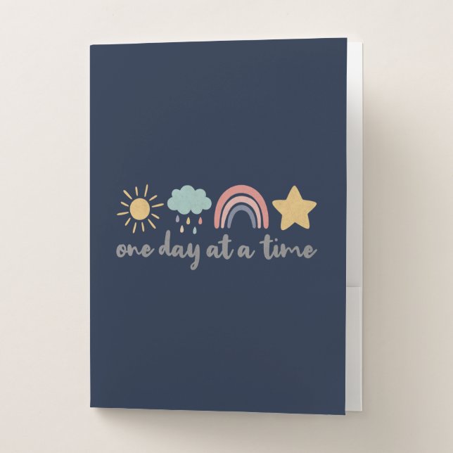 One Day at a Time Pocket Folder (Front)
