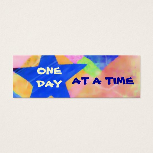 One Day at a Time profile card or bookmark (Front)