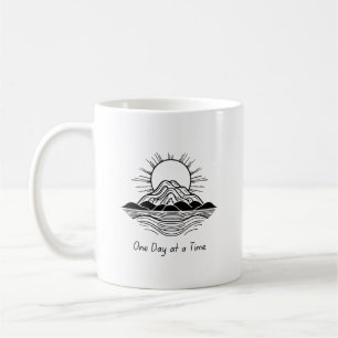 One Day at a Time Quote Mug