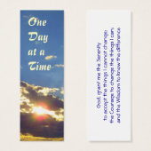 One Day at a Time Radiance bookmark (Front & Back)