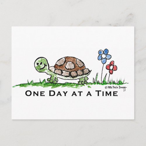 One Day at a Time Recovery Postcard