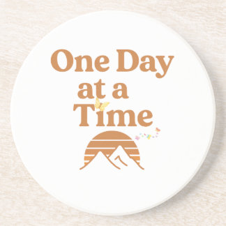 One Day at a Time Sandstone Coaster 