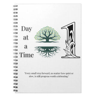 One Day at a Time Spiral Notebook – Mental Wellnes