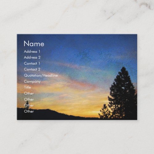 One Day at a Time Sunrise Profile Card