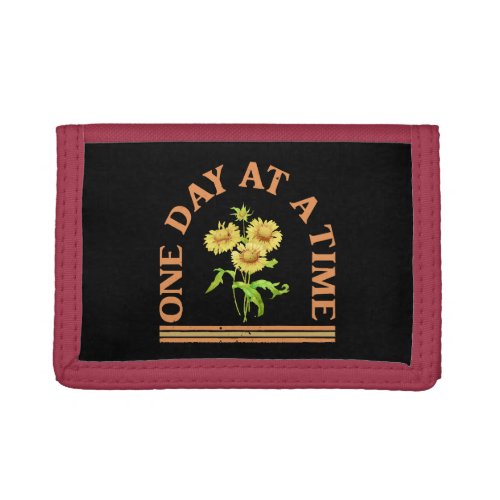 One Day At A Time Trifold Wallet