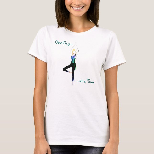 One Day at a Time Yoga Shirt (Front)
