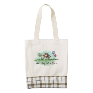 One Day at a Time Zazzle HEART Tote Bag