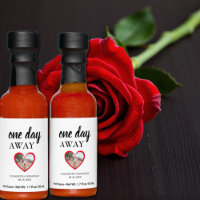 One Day Away Heart Photo Rehearsal Dinner