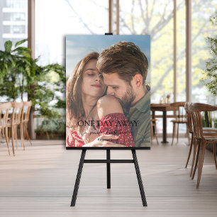 One Day Away Photo Rehearsal Dinner Script Foam Board