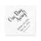 One Day Away Rehearsal Dinner Napkins Personalized