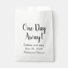 One Day Away Wedding Rehearsal Dinner Favor Bags