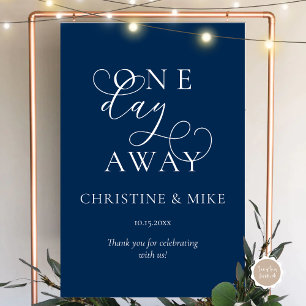 One Day Away, Wedding Rehearsal Lunch Welcome Foam Board