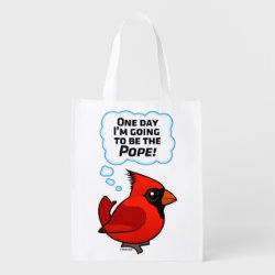 One day I'm going to be the Pope! Reusable Grocery Bag
