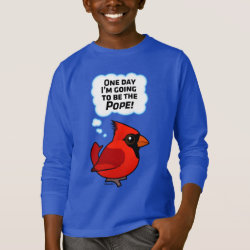 One day I'm going to be the Pope! Kids' Basic Long Sleeve T-Shirt