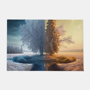 One day in winter doormat