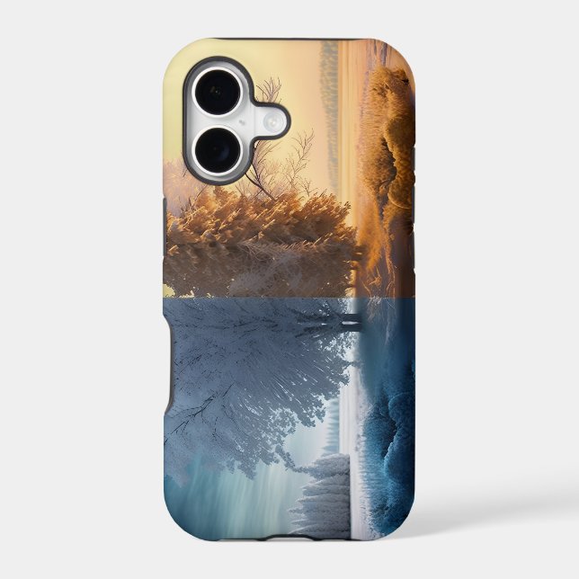 One day in winter iphone case (Back)