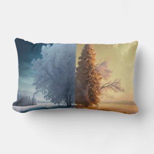 One day in winter lumbar pillow