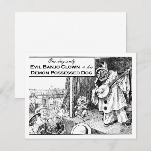 One Day Only: Evil Banjo Clown (Front/Back)