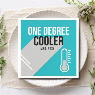 One Degree Cooler Modern Personalized Graduation Napkins