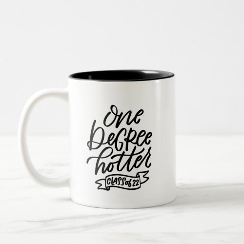 One Degree Hotter 2022 Handlettered  Two_Tone Coffee Mug