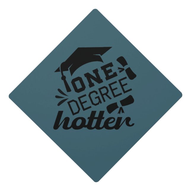 One Degree Hotter 2026 Graduation Cap Topper (Front)