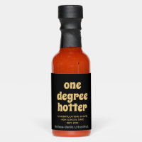 One Degree Hotter Black & Gold Graduation Favor