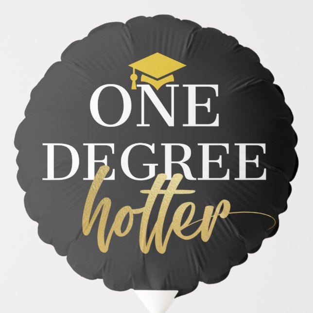 One Degree Hotter, Graduation Decoration Balloon (Front)