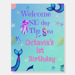 ONE-der the Sea Birthday Welcome Sign