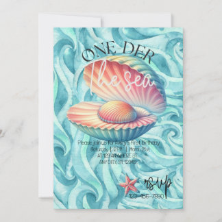 One-der the Sea First Birthday Invitation