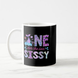 One-Der Under The Sea Sissy 1st Birthday Girl Coffee Mug