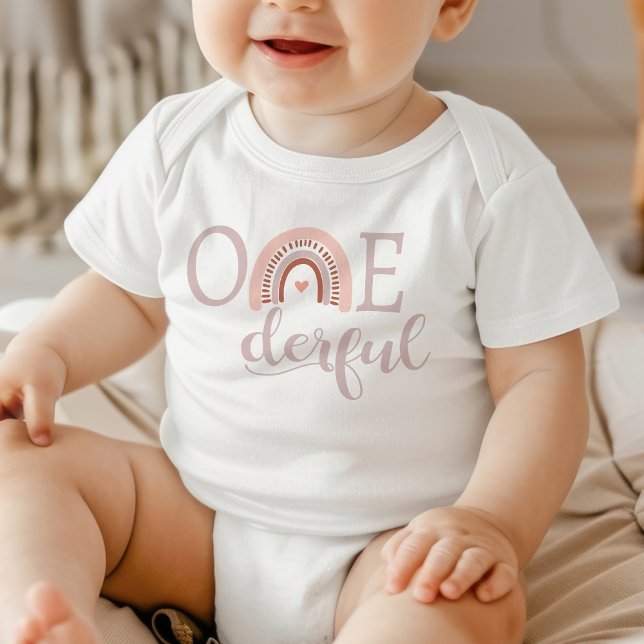 ONE derful 1st Birthday Onsie, Baby girls First Bodysuit (Creator Uploaded)