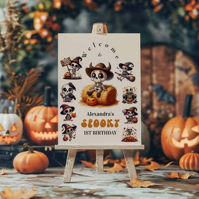 One-Derfully Spooky Western Halloween First Birthd Foam Board (Creator Uploaded)