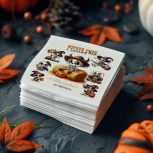 One-Derfully Spooky Western Halloween First Birthd Napkins