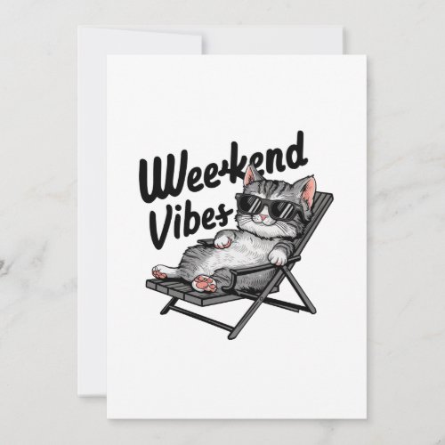 One design features a cool and comfortable kitten  thank you card