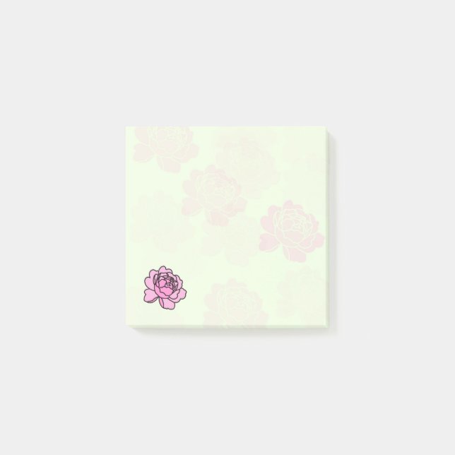 One Detail Peony Post it Notes (Front)