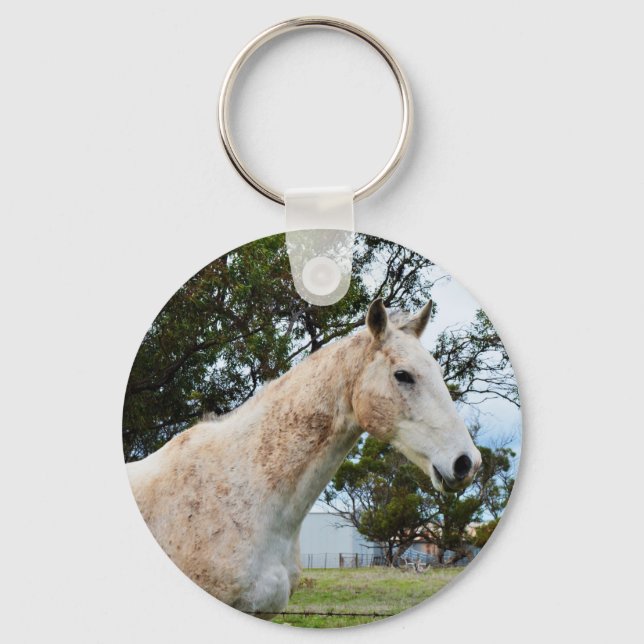 One Dirty White Horse, Keychain (Front)