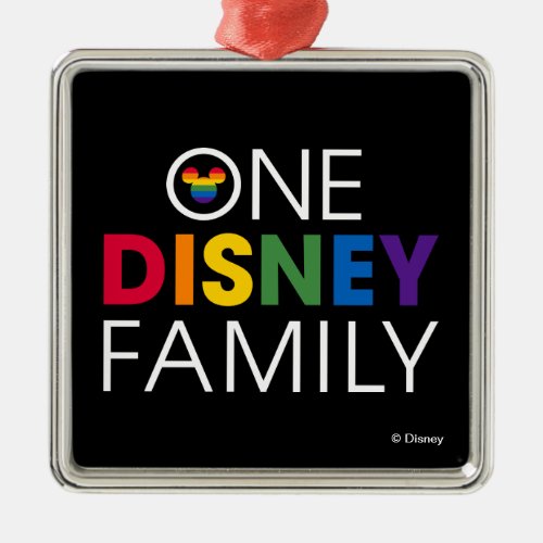 One Disney Family Metal Ornament