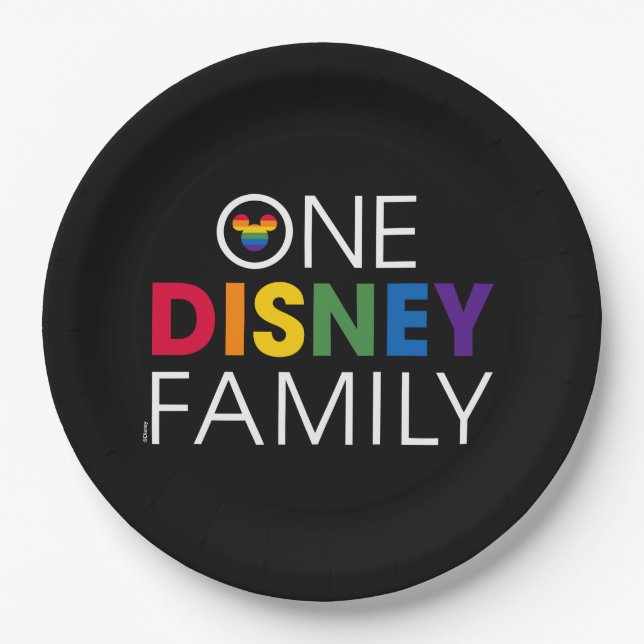 One Disney Family Paper Plates (Front)