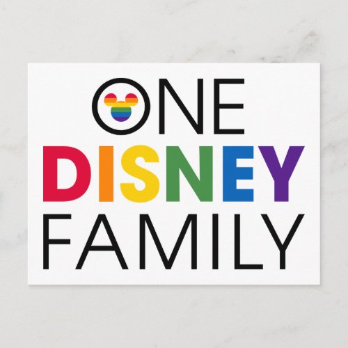 One Disney Family Postcard