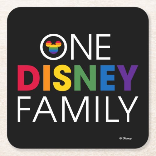 One Disney Family Square Paper Coaster