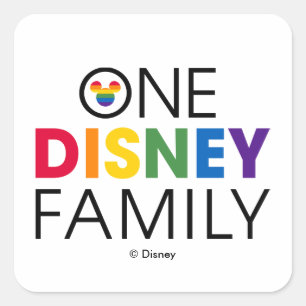 One Disney Family Square Sticker