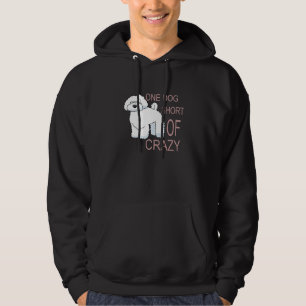 One Dog Short Of Crazy Cute Poodle Idea Hoodie