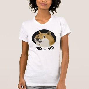 One Doge = One Doge Dogecoin Tee Shirt