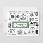One Dollar Bill Pattern (Front)