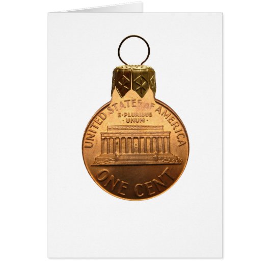 One dollar cent bauble cards (Front)