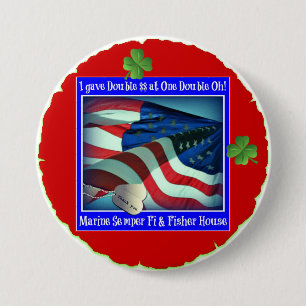 One Double Oh St. Patrick's Day Fundraiser Pinback Button