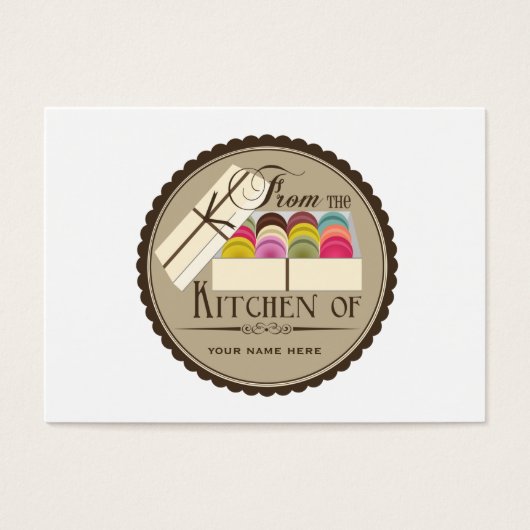 One Dozen French Macarons Set Of 100 Recipe Cards (Front)