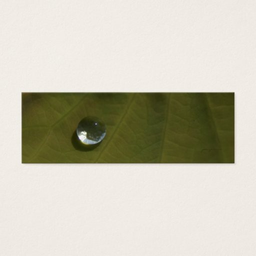 Customizable one drop bookmark business card templates