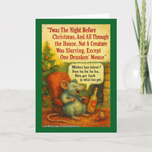 One Drunken' Mouse – Christmas Card Chaos